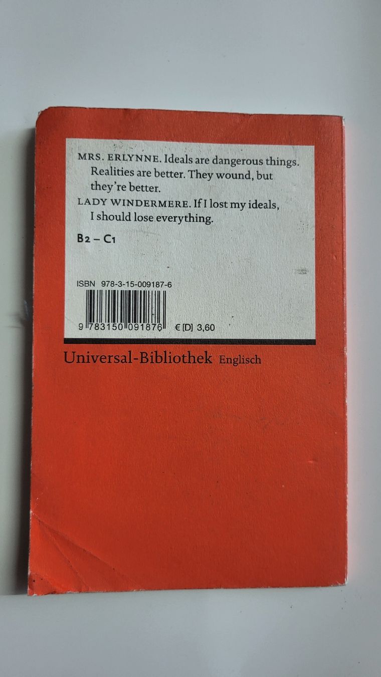 Bücher: Lady Windermere's Fan von Oscar Wilde – Gebraucht aus Hägglingen von Sternchen_010 1