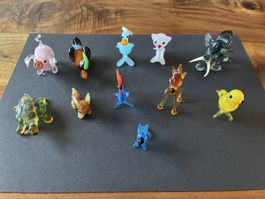 Glasfiguren Set: kleine Glastiere