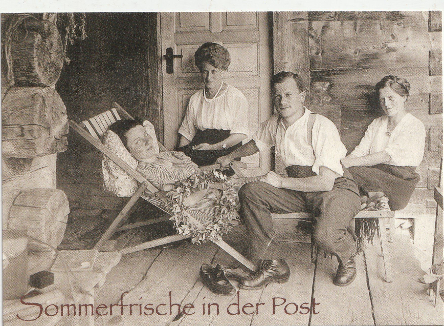 Cartoline postali: Siesta in Berghaus Post  Schuders – Usato da Lumbrein venduto da made02