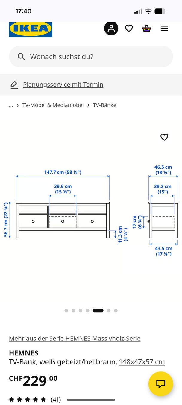 Ikea Mobili TV: IKEA Hemnes TV Bank – Usato da Adliswil venduto da Milchkind 3
