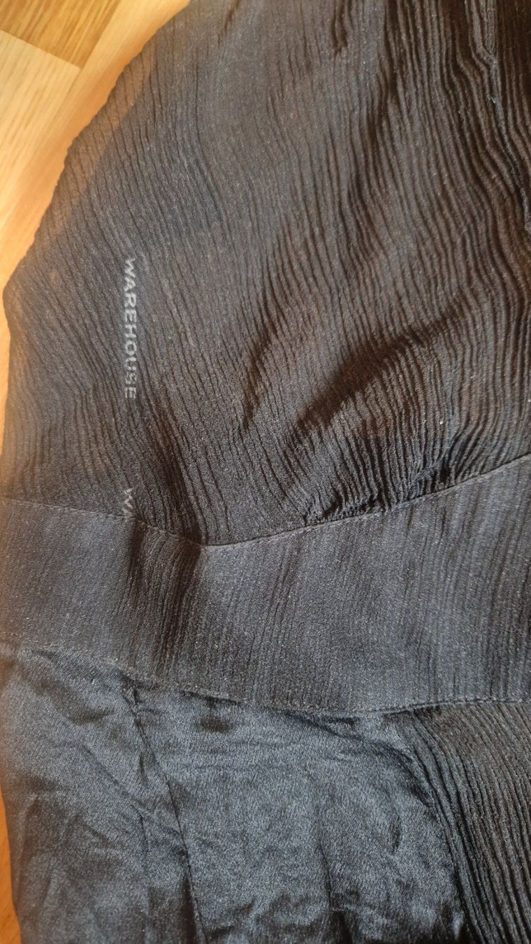 Vestiti: Schwarzes Chiffonkleid Gr. 38 Warehouse Elegant – Usato da Zürich venduto da Orelie01 2