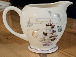 Cupcake-Milchkännchen, Keramik, Vintage-Stil, Top Zustand!