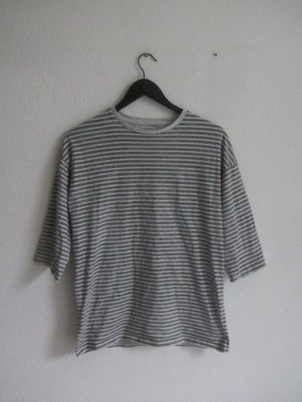 ASOS - T-Shirt grau-weiss gestreift XS