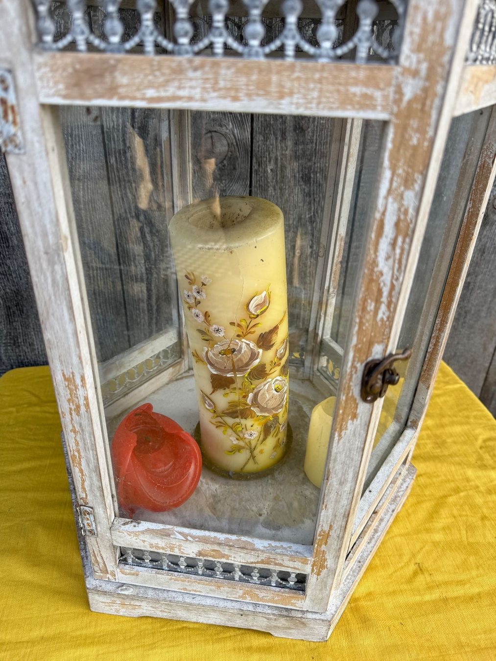 Laternen: Laterne/Kerzenhalter Shabby Chic – Gebraucht aus Sachseln von BONATI01 1