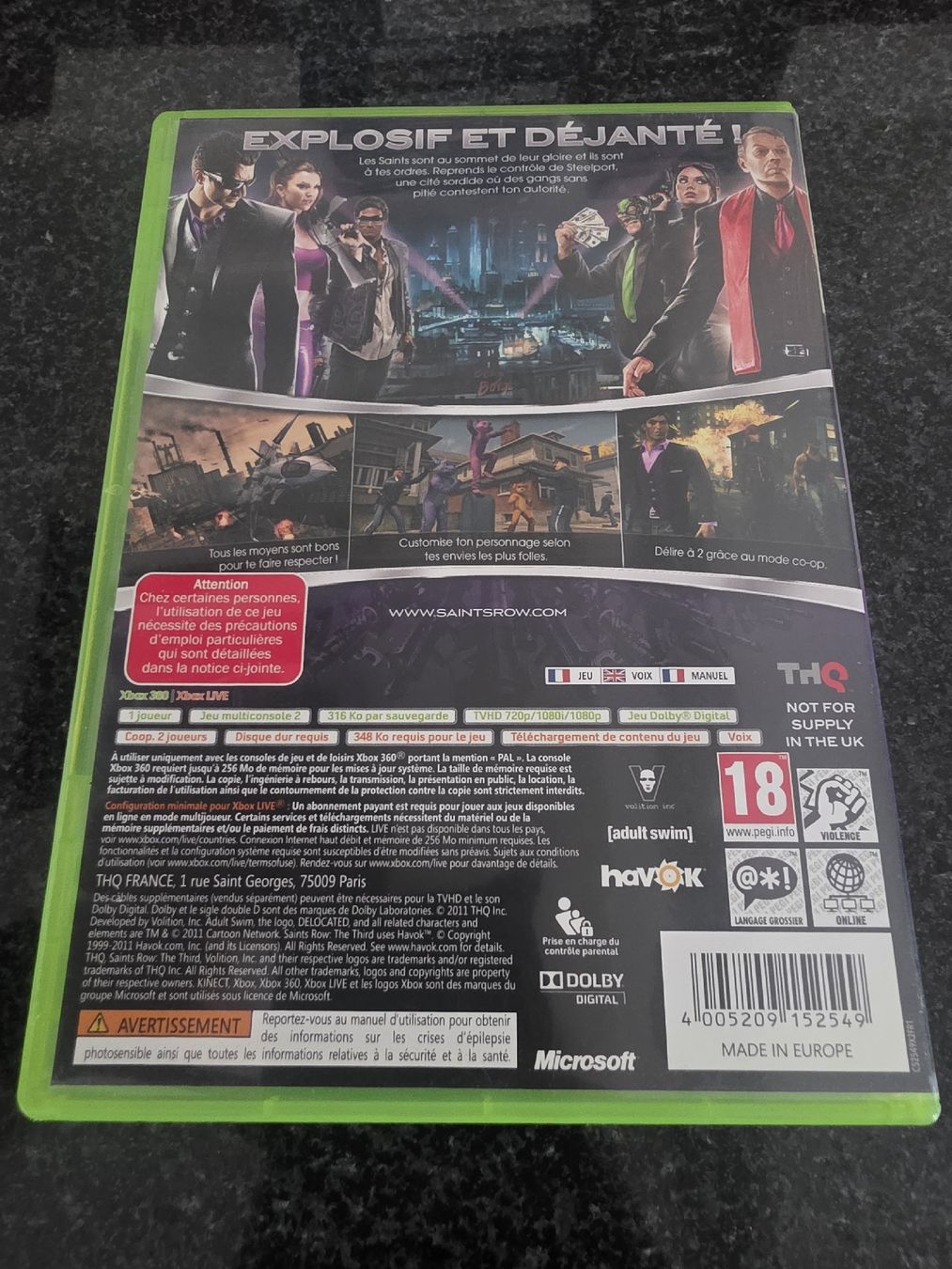 Giochi: Saints Row The Third Xbox 360 – Usato da Chavornay venduto da Crash37 1
