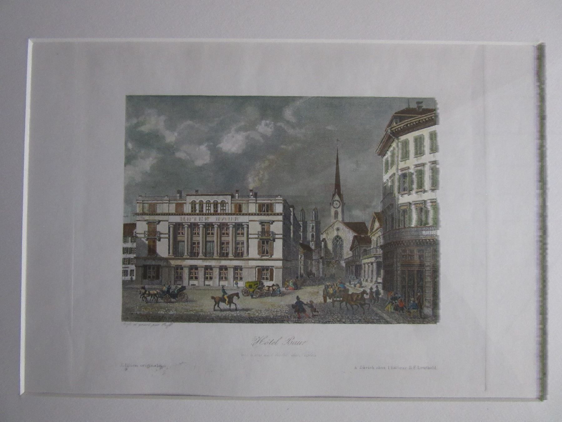 Incisioni: ZÜRICH  MIT NEUWERTIGEM RAHMEN – Usato da Gersau venduto da kunst-online 1