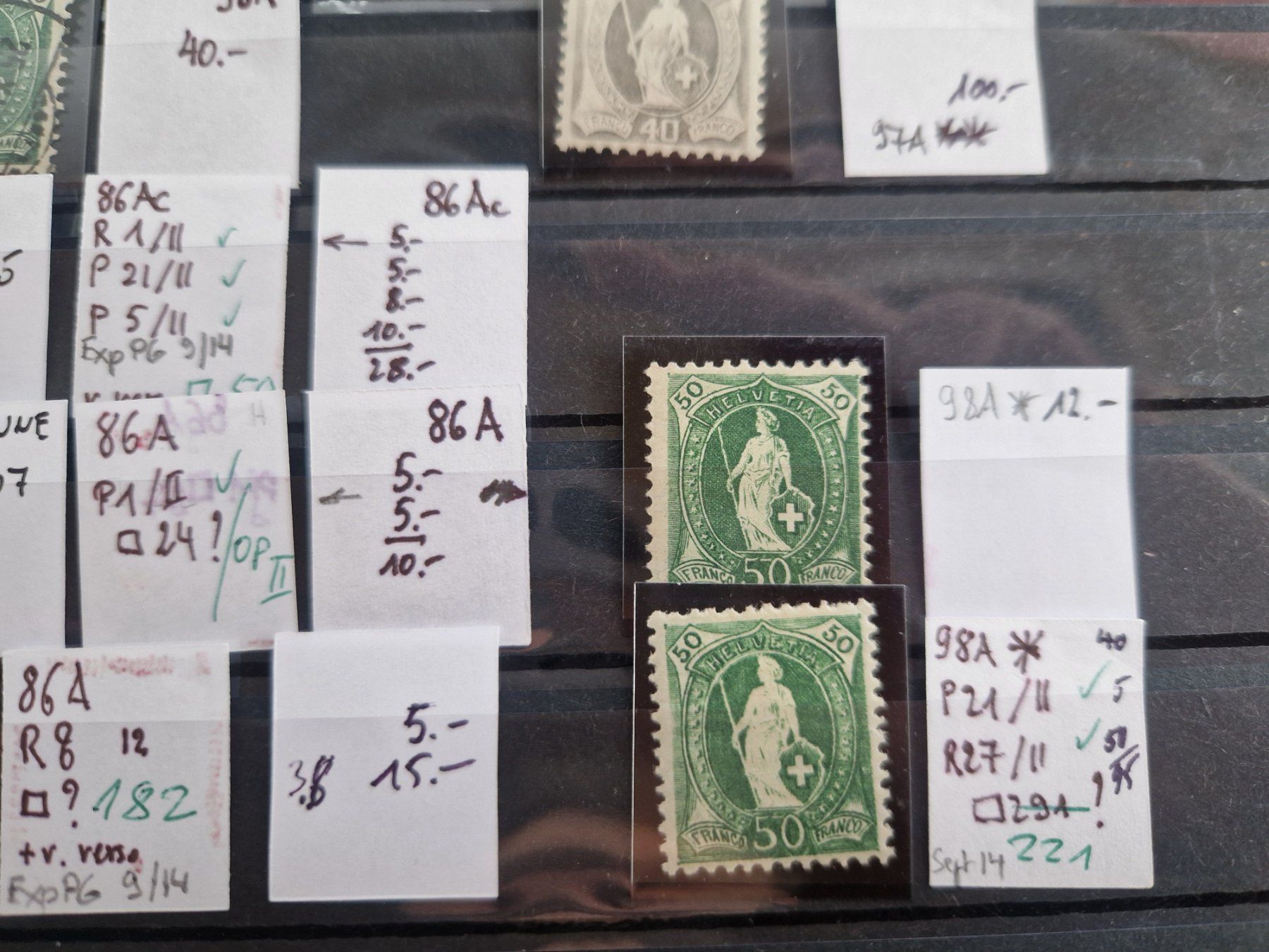 Tutti i francobolli: Top Lot Stehende, ab 1.- – Usato da Burgdorf venduto da Glossy01 5