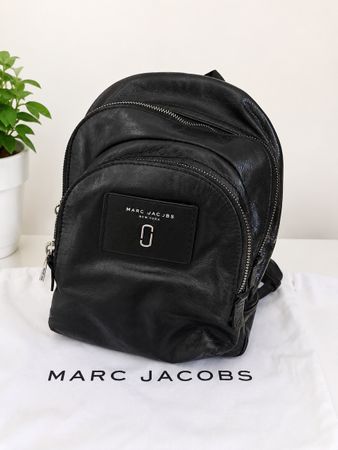 Marc Jacobs Backpack Black Leather Used