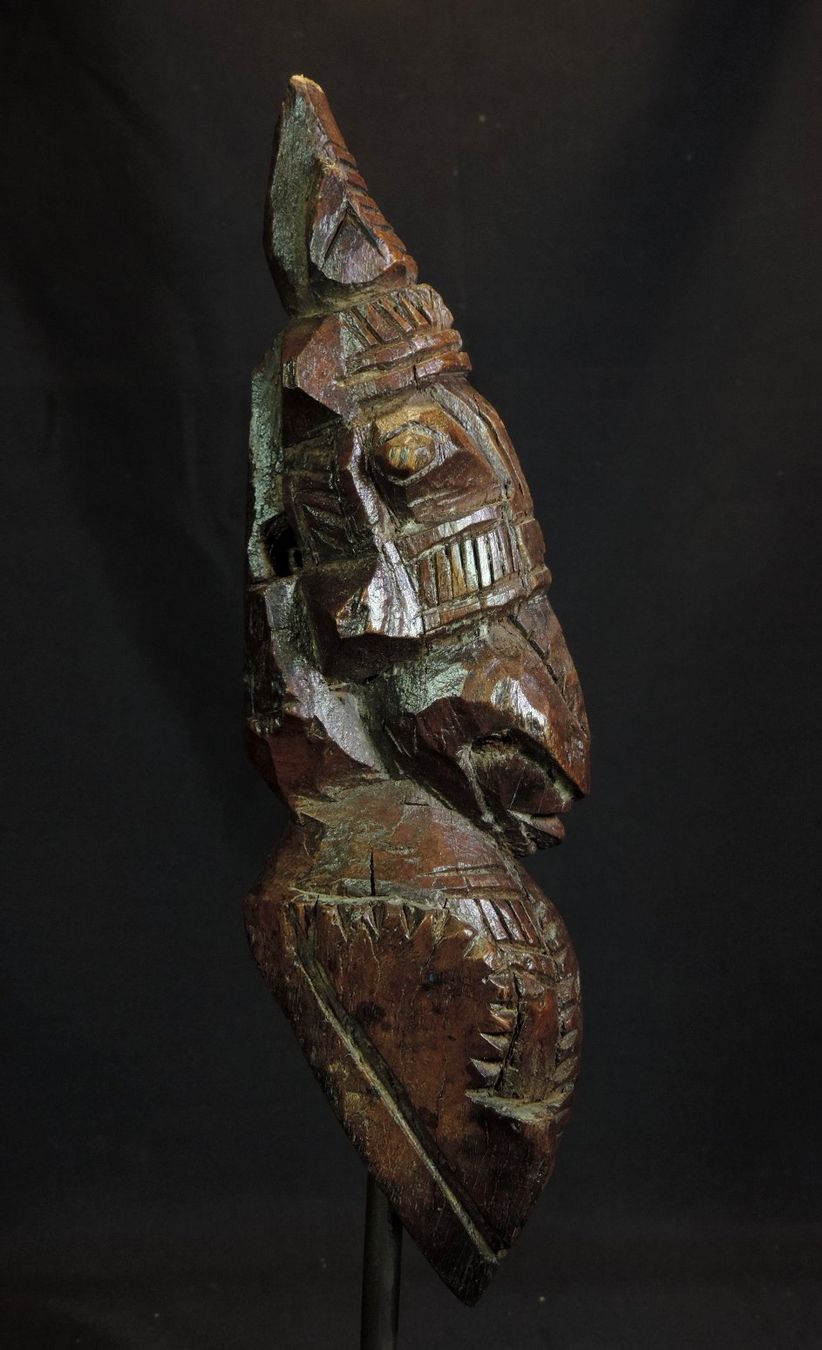 Skulpturen & Statuen: antike Holzfigur geschnitzt mit Sockel, ethnisch – Gebraucht aus Duggingen von roterbambus 5