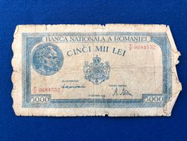 Romania 1944 - Rumänien - 5000 Lei