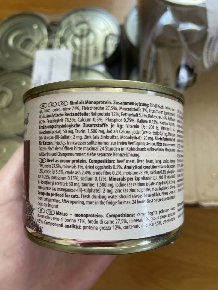 Mangimi: Venandi Animal Premium Katzenfutter - Rind Beef, Monoprotein – Nuovo e nell'imballaggio originale da Zürich venduto da rebeccapa 3