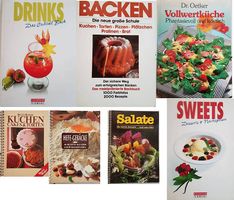 Diverse Koch- und Backbücher