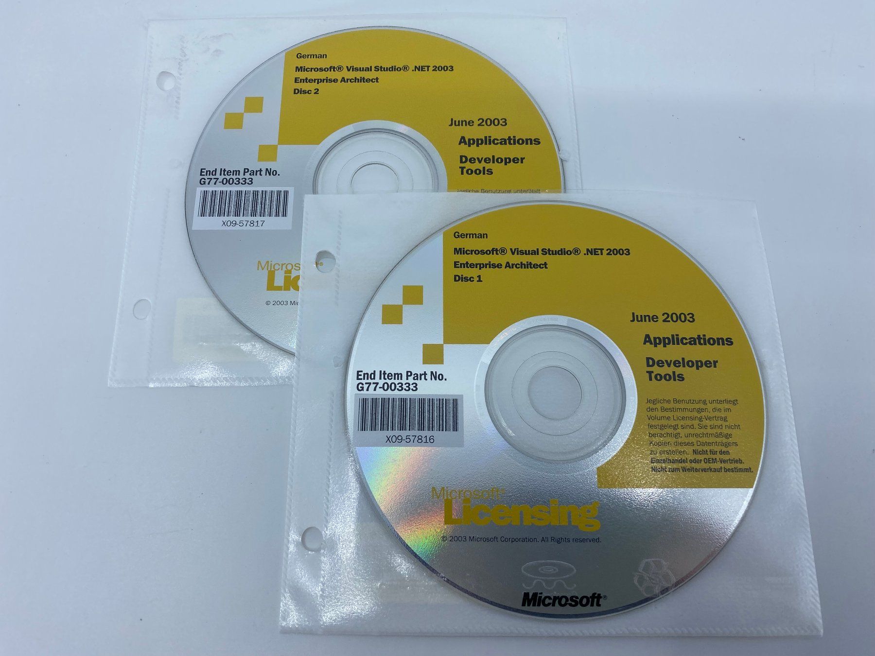 Microsoft Software: Sammlung Microsoft Select CDs - Visual Studio inkl. Ordner – Usato da Langwiesen venduto da Restposten-24 5