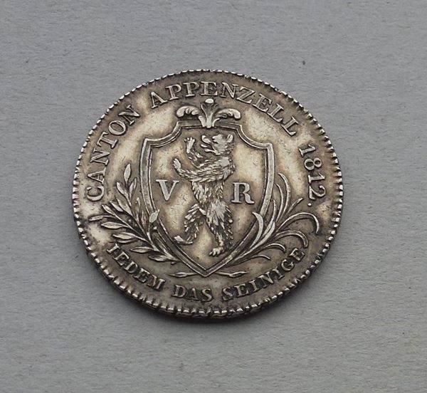 Toutes les monnaies: Appenzell ++ 2 Franken 1812 – D'occasion à Walkringen par Casablanca777