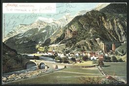 Amsteg, Gotthardbahn, gelaufen 1902