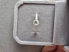 💖 Bezaubernder Diamantring aus Weissgold (Gr. 55) – neu