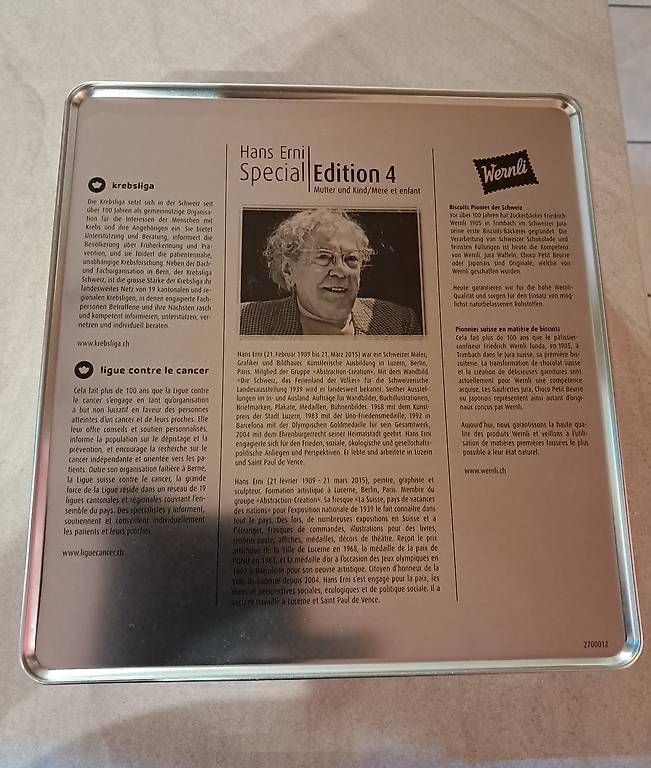 Contenitori & Simili: Hans Erni Blechdose – Usato da Cham venduto da Danv40