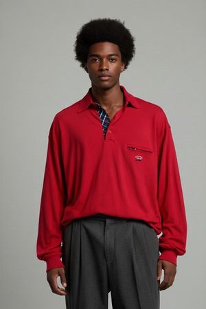 Paul & Shark Yachting Roter Pullover mit Kragen - Größe XL
