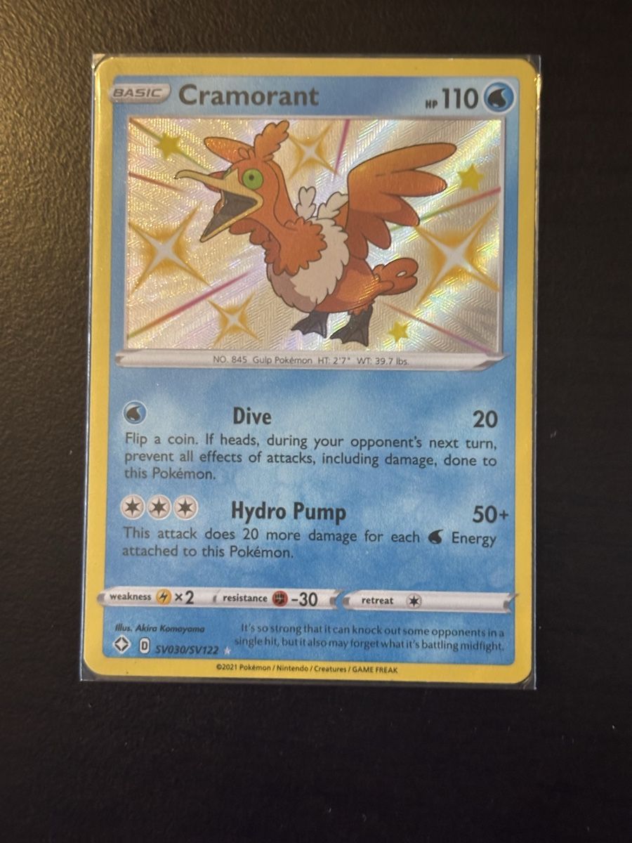 Pokémon Carte collezionabili: Carte Pokémon CRAMORANT sv30 ancienne  – Usato da lausanne venduto da helderj