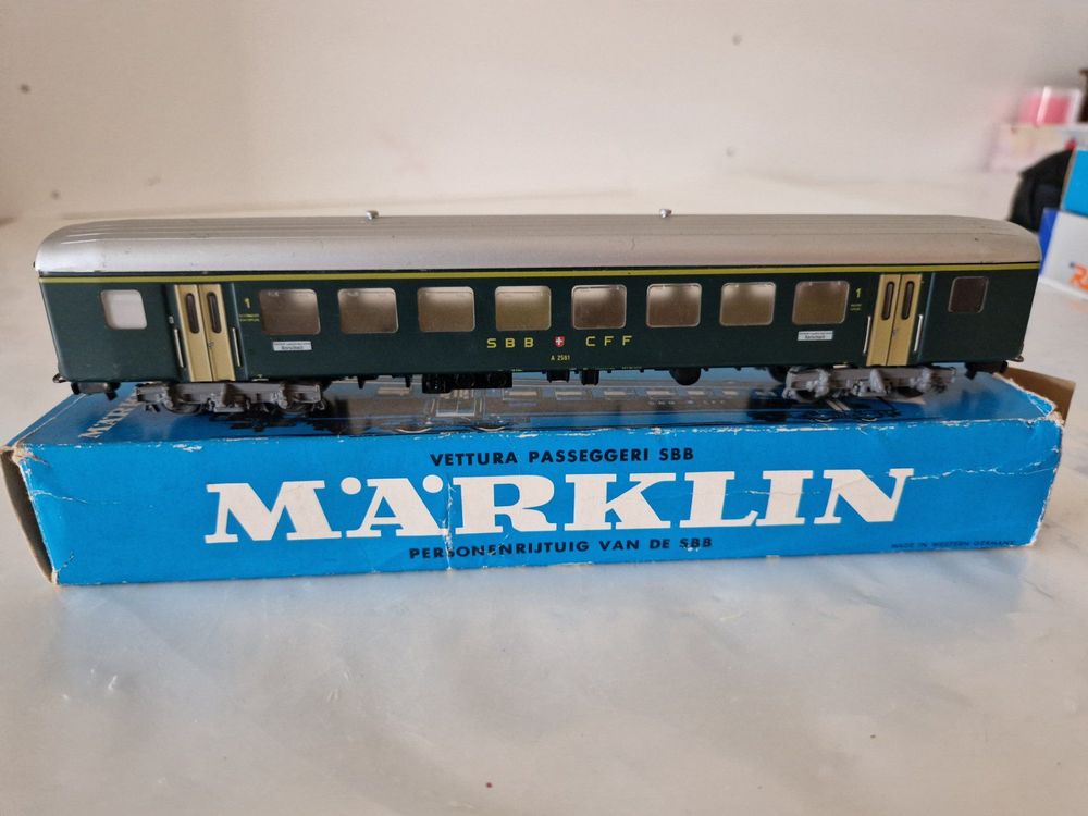 Märklin Nr°1013 Schatulle Aus Montage Baggerlader 52 x 35 X 8,5 CM Mit