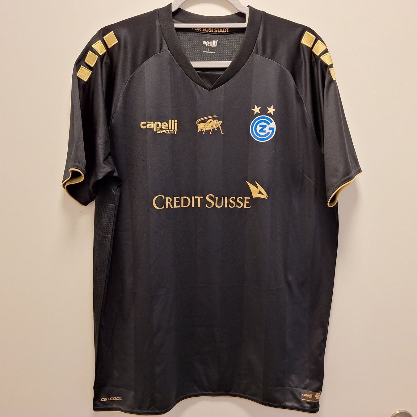 Canottiere & Pantaloni: Capelli Grasshopper Culb Zurich Away – Usato da Bellinzona venduto da LA-ropa-de-Juan