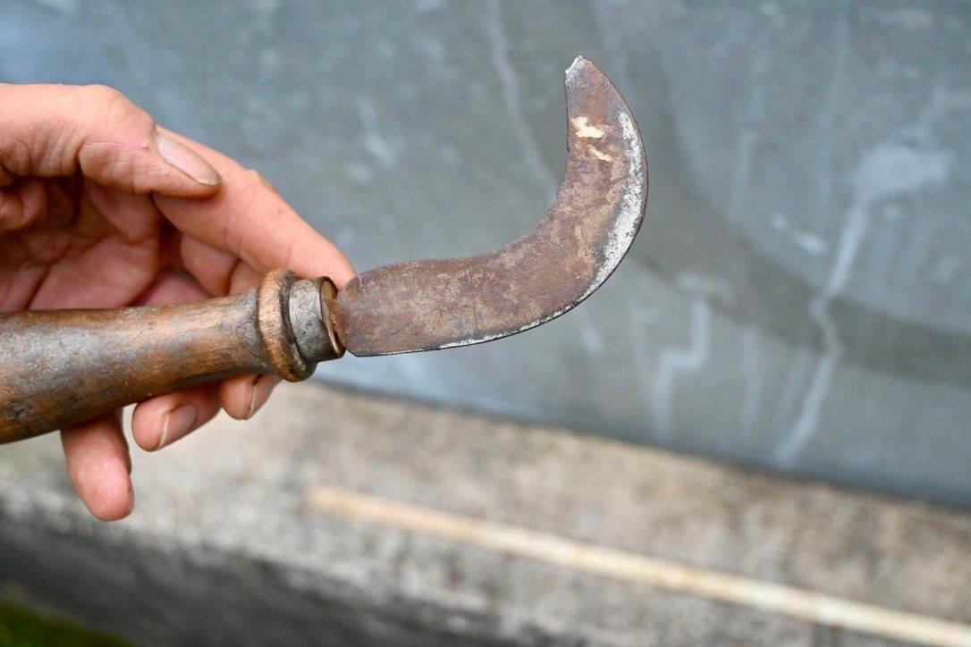 Alle Werkzeuge: ANTIKE Handsichel Länge ca. 20.5cm – Gebraucht aus Pfaffhausen von mono_rec 8