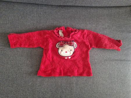 Baby Pullover My First Chicco rot Grösse 68