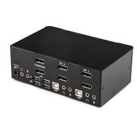 Port DisplayPort Dual Monitor KVM Switch - 4K 60 Hz