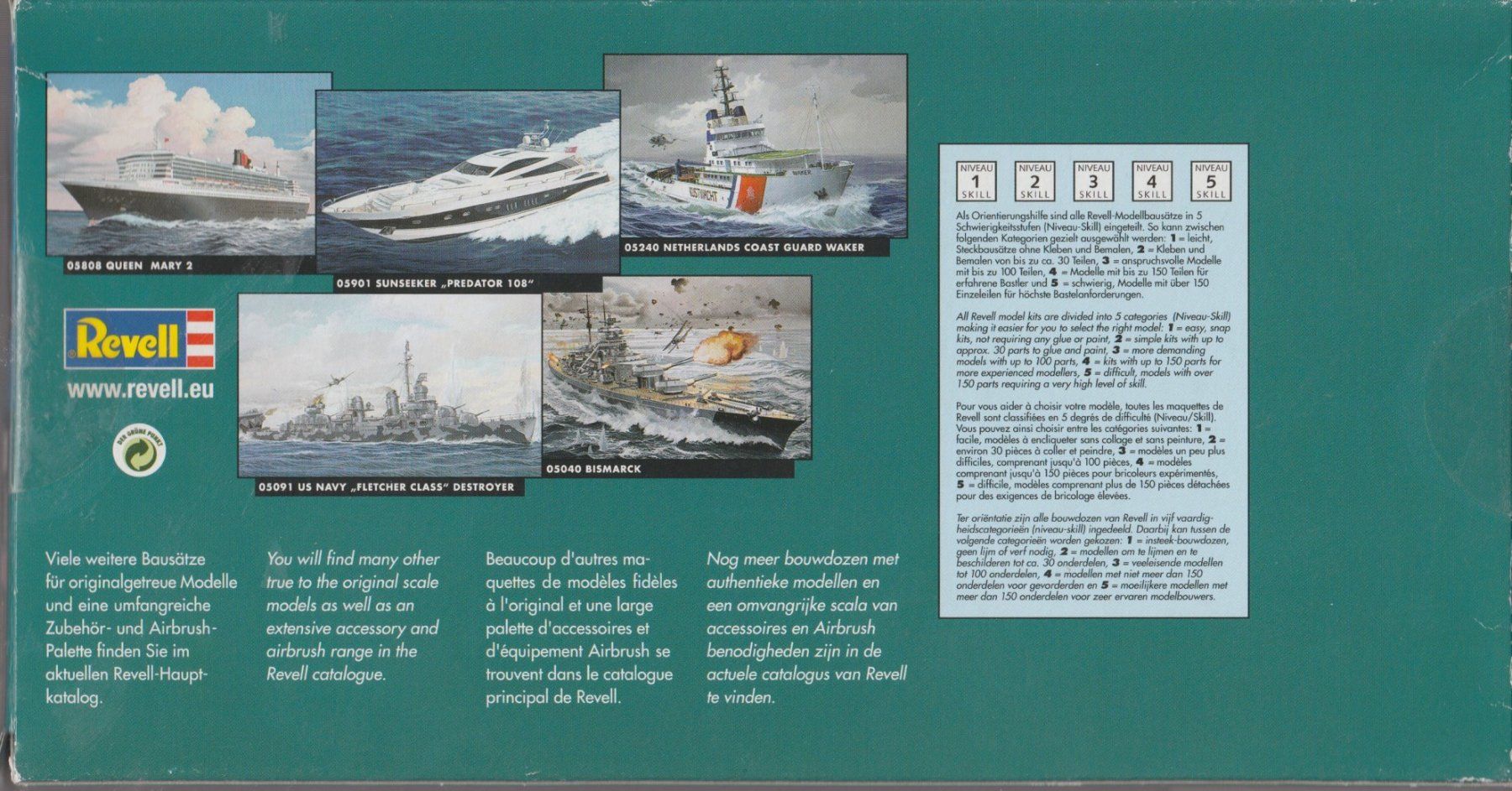 Revell Kit di modellismo & Modellini statici: plastic model kit scale 1/ 350 U BOOT GERMAN SUBMARINE TYPE‪ – Nuovo e nell'imballaggio originale da Vezia venduto da Aquarius_Age 1