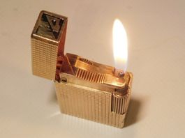 Goldenes S.T. Dupont Feuerzeug Paris 🔥 Rarität! 👍