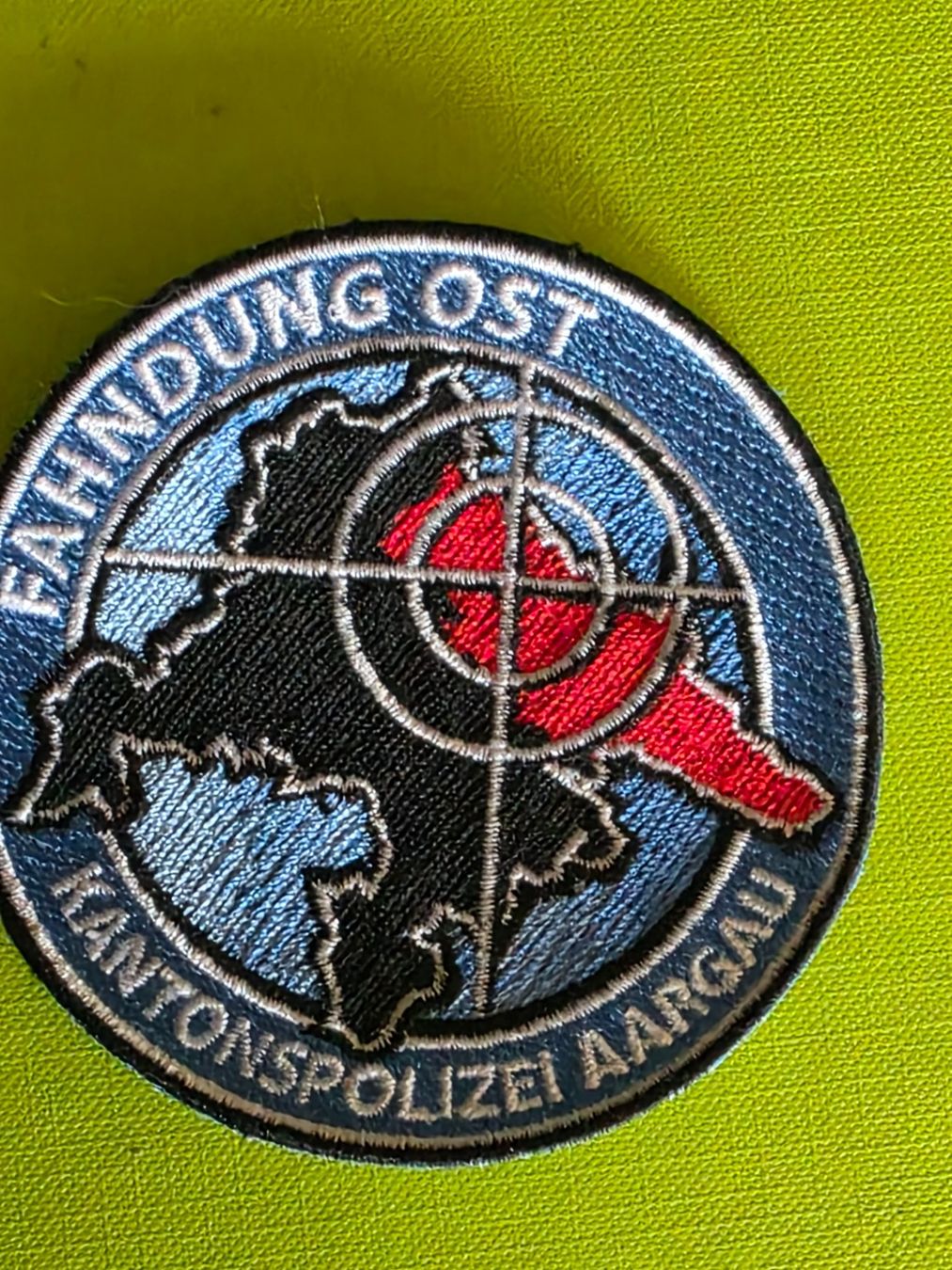 Schweizer Armee Plaketten & Abzeichen: Kantonspolizei Aargau neu Abzeichen Klett – Neu (gemäss Beschreibung) aus Nyon von freetoys08