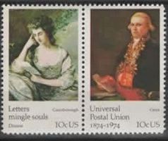 USA 1974 : 2er Streifen - 2 Dichter/Schriftsteller   (9