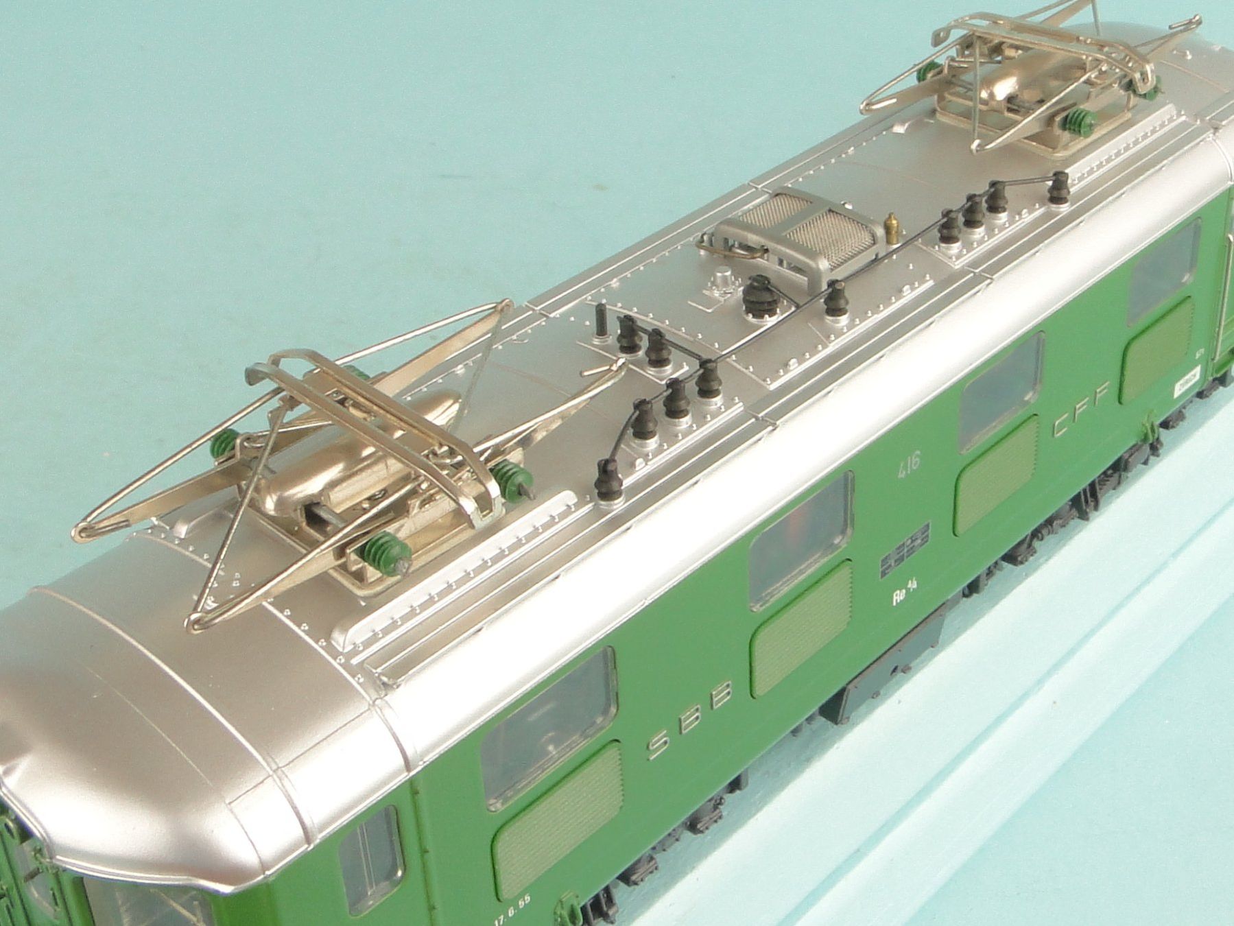 Hag Modellini di ferrovie: HAG 236 SBB Re 4/4, Lindengrün – Usato da Bülach venduto da cann11 5