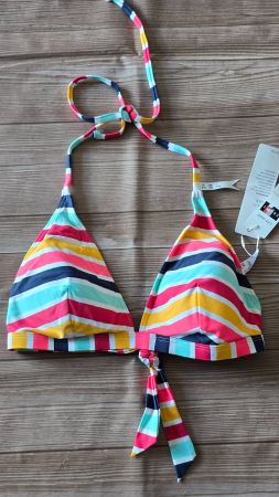 Esprit Bikini-Oberteil - 42 B - Bunt gestreift