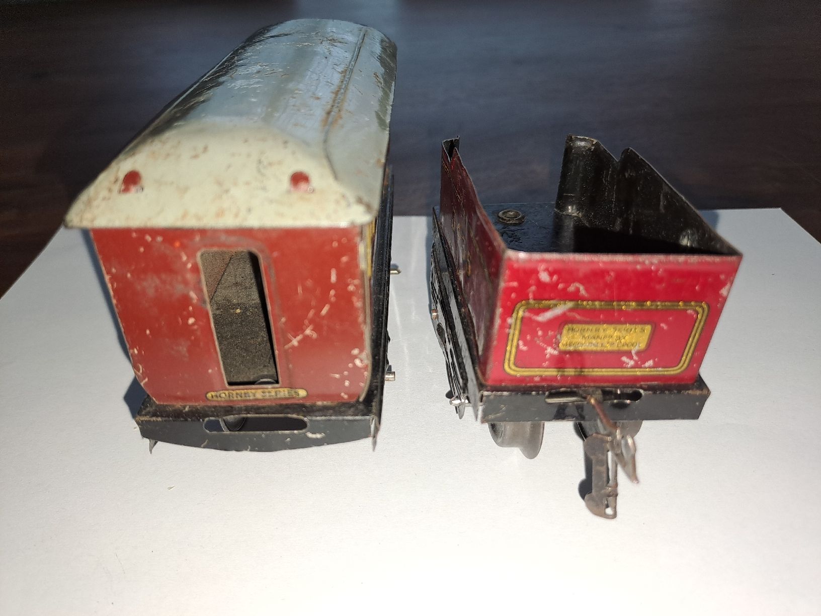 Modellini di ferrovie: 2 Modelleisenbahn Blechwagen, Spur 0 – Usato da Umiken venduto da Rider56 5