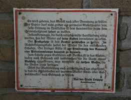 Blechschild "Klosett-Ordnung"