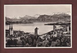 LUZERN - Teil mit Hofkirche und Museggtürme