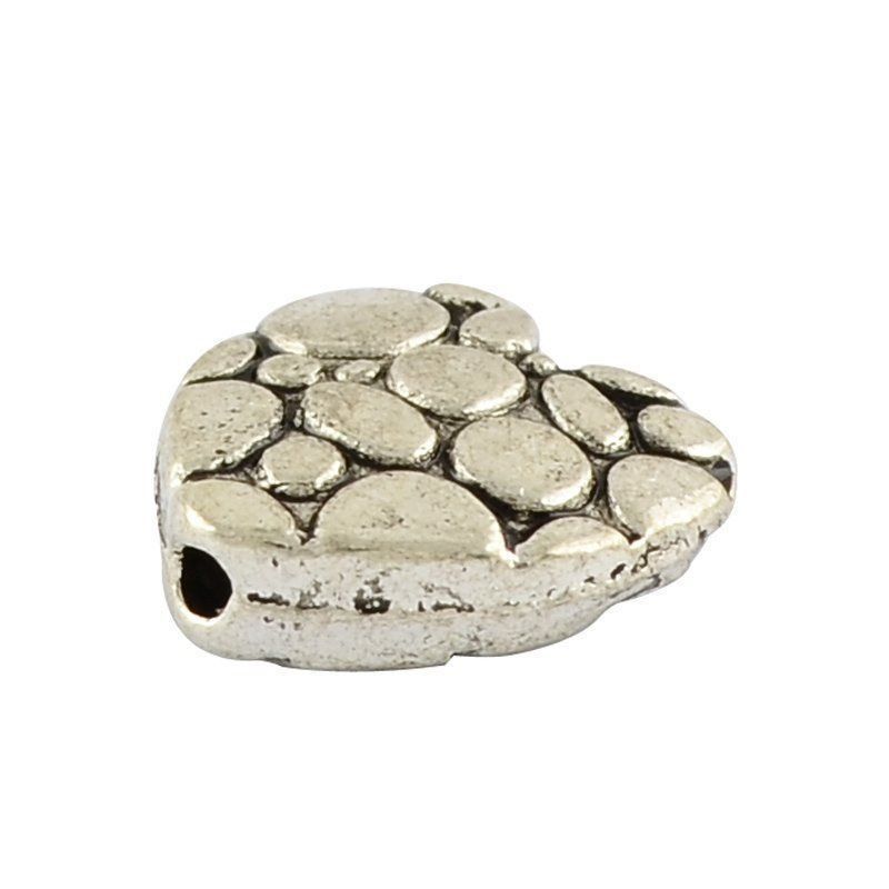 Perle (finte): 5 Herz Metall verziert 10x7mm – Nuovo (secondo la descrizione) da Alpnachstad venduto da perlengaby