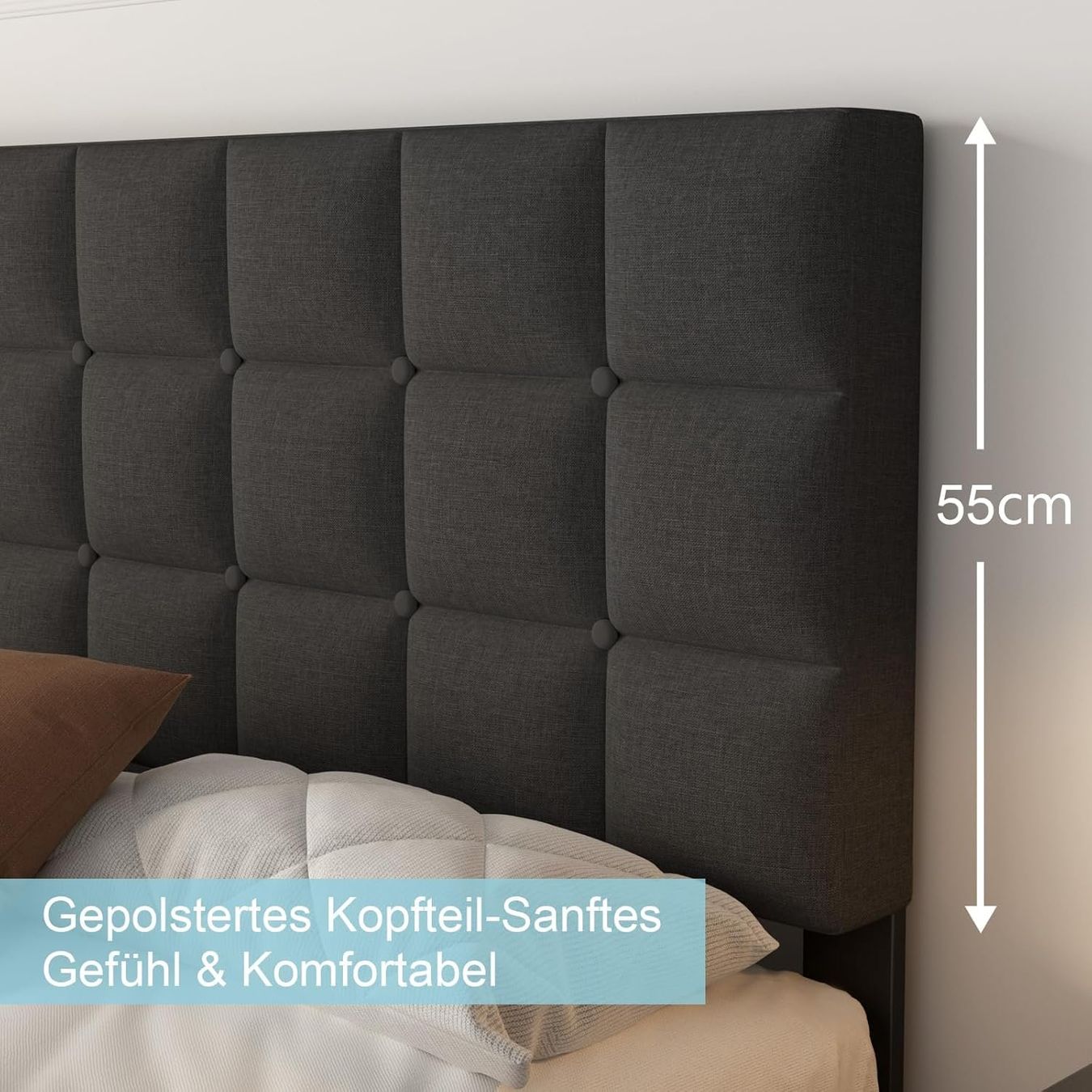Betten: Polsterbett 90x200 Einzelbett mit Kopfteil Lattenrost – Neu und originalverpackt aus Bremgarten b. Bern von Meeegasales60 3