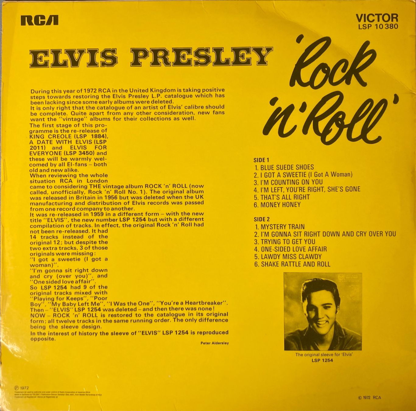 Dischi in vinile: ELVIS PRESLEY - ROCK'N ROLL – Usato da Poliez-Pittet venduto da Newtown-Records 1