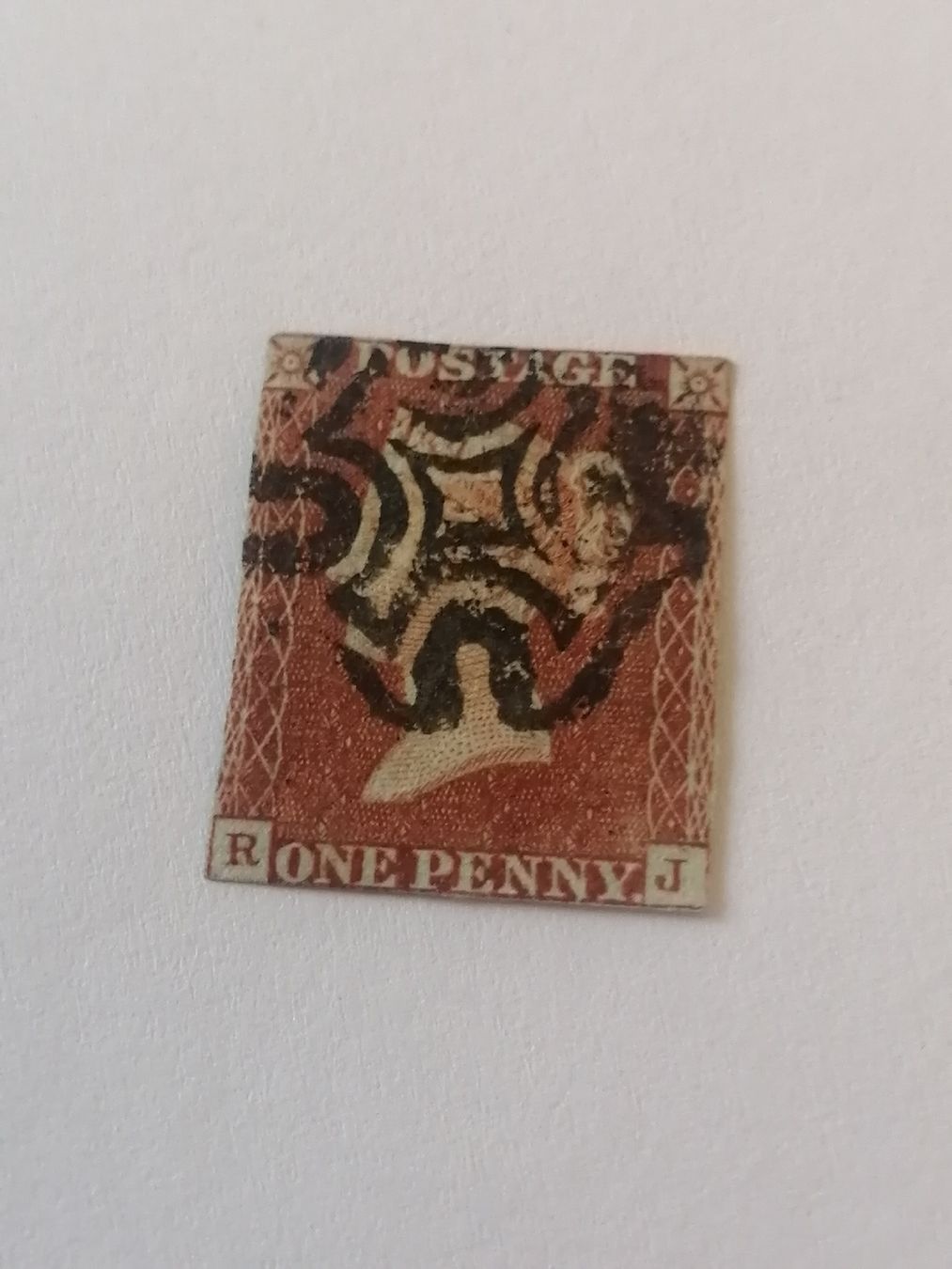 Alle Briefmarken: One Penny Red 1841, Platte 10 – Gebraucht aus Happerswil von tschergi