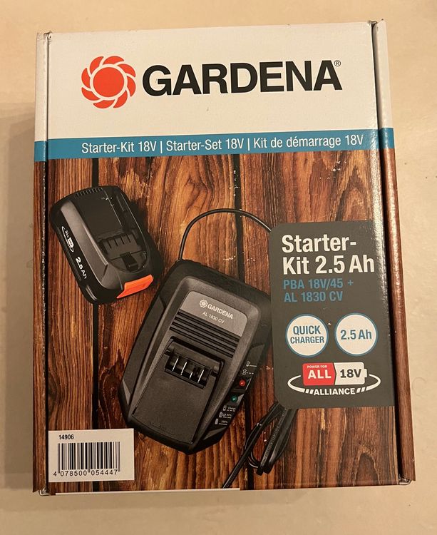 GARDENA Kit Avvio P4A Con 2 Batterie PBA 18V/45 + AL 1830 CV - Pronto All'uso Per Dispositivi Power For All, Ricarica In 60 Min, Funzione Ready To Go, 2,5 Ah - Foto 5