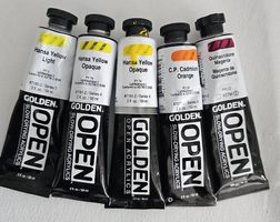 Golden OPEN Acrylfarben Set + Medium