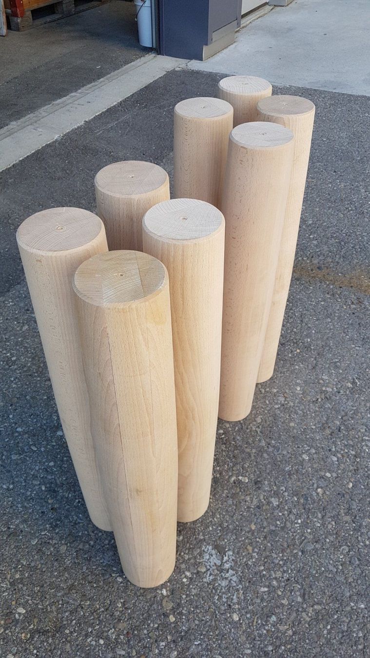Articles en bois: Holzsäulen massiv Buche – Neuf (Voir description) à Sulgen par Wag0815 1