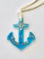 Glas Anker Anhänger von Malta (unbenutzt)