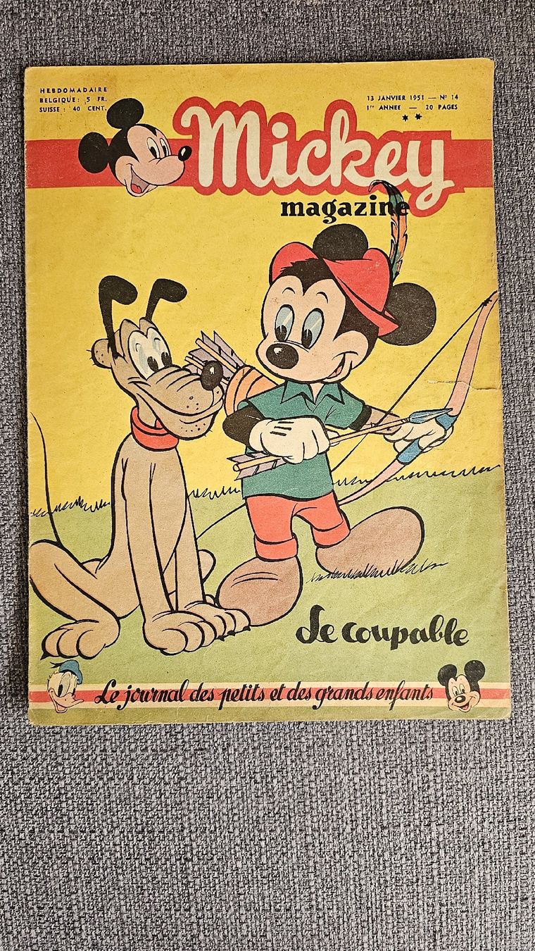 Comics: mickey original 1951  janvier – Gebraucht aus montsevelier von