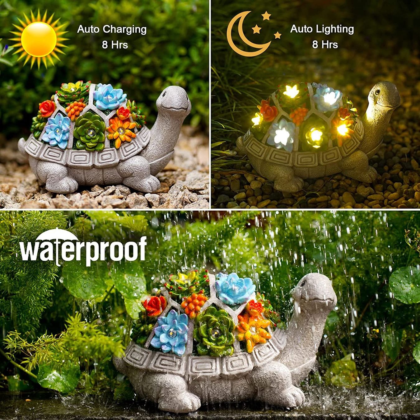 Statuette: Solar Gartenfigur Schildkröte – Nuovo e nell'imballaggio originale da Nuglar venduto da SaleRitter 3