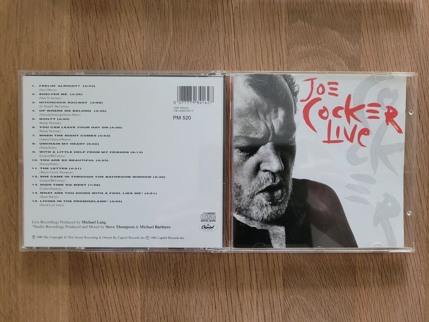 CD: CD Joe Cocker - Live, 1990 – Usato da Nebikon venduto da Harley-Davidson01