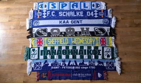 Fussballschals SPAL, gent, Sheffield, Zenit, Schalke...