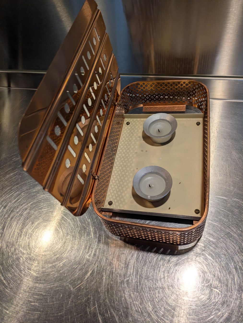Elettrodomestici da cucina: Vintage Rechaud Duo Stövchen Kupfer MCM – Usato da Ermatingen venduto da trendyquitaeten 6